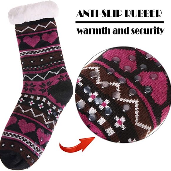 MoonKitty Thermal Slipper Socks w/ Anti-Slip Grips - Picture 3 of 5